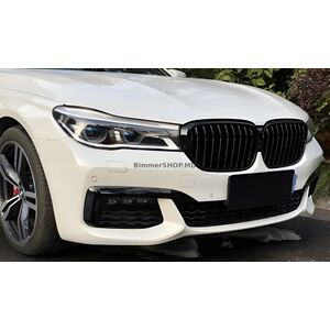 Ноздри 1 Полоса (2016-2019, Черный Глянец) BMW 7 серия G11/G12 2015-2022 гг.