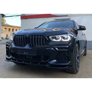 Ноздри 1 Полоса (2019-2022, Черный Глянец) BMW X6 G06 2019–2027 гг.