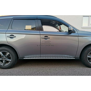 Боковые Подножки OEM V1 (2 шт, Алюминий) Mitsubishi Outlander 2012-2021 гг.