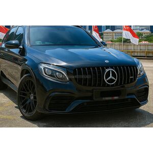 Передняя решетка GT Panamericana Черная (для 2015-2019) Mercedes GLC coupe C253 2016-2023 гг.