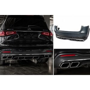 Задний бампер с диффузором AMG GLS63 Mercedes GLS X167 2019- гг.