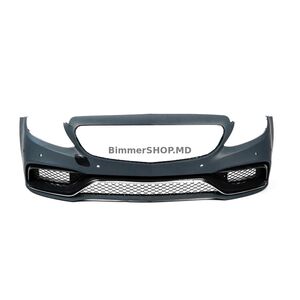Передний бампер (дизайн AMG C63 2014-2018) Mercedes C-сlass W205 2014-2021 гг.