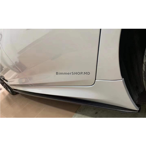 Накладки на пороги ABS (для порогов M-Sport/M5, черный глянец) BMW 5 серия G30/G31 2017-2023 гг.