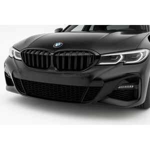 Решетки M-Look V2 (2018-2022, Черный Глянец) Без места под камеру BMW 3 серия G20/G21 2018- гг.