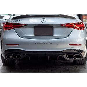 Задний диффузор с насадками на выхлоп (дизайн AMG C63) Mercedes C-class W206 2022- гг.