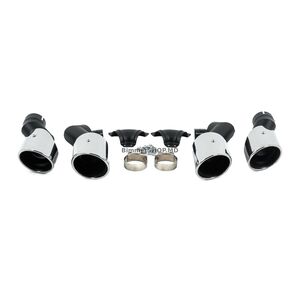 Насадки на глушитель V2 Silver в стиле X6M F96 BMW X6 G06 2019–2027 гг.