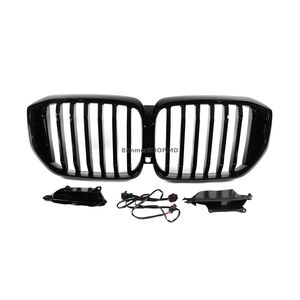 Ноздри 1 Bar LED (2019-2022, черный глянец) BMW X5 G05 2019–2026 гг.