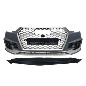 Передний бампер RS-Style (под радары, 2015-2019) Audi A4 B9 2015-2024 гг.