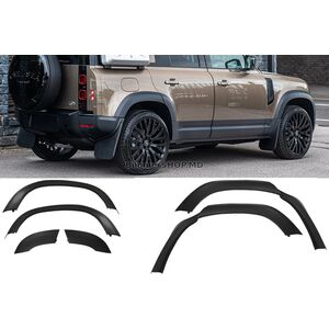 Расширители арок (Bushwacker, 6 шт., черный матовый) Land Rover Defender 2019- гг.