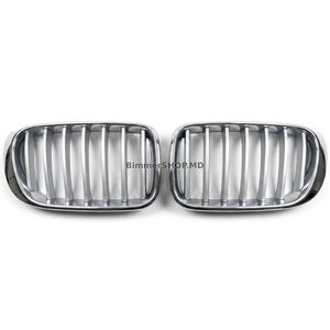 Ноздри 1Bar (2014-2018, серые с хром окантовкой) BMW X3 F25 2011-2018 гг.