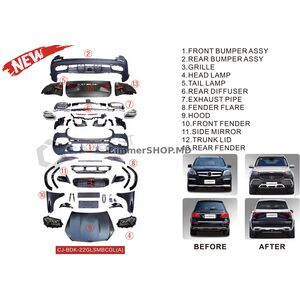 Комплект рестайлинга с X166 на GLS X167 Maybach (Type-A) Mercedes GL/GLS сlass X166 2012-2019 гг.