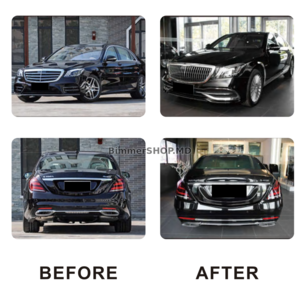 Комплект рестайлинга в Maybach (с оптикой) Mercedes S-сlass W222 2013-2022 гг.