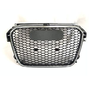 Передняя решетка RS-Style V-1 (2010-2014, черная с хромом) Audi A1 2010-2018 гг.