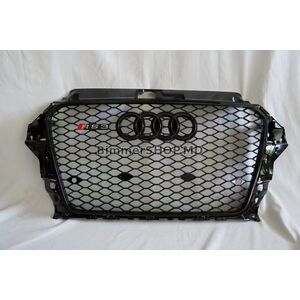 Передняя решетка RS-Style (2012-2016, черная) Audi A3 2012-2020 гг.