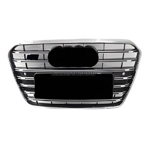 Передняя решетка S-Style (2011-2015, черная с хромом) Audi A5 2007-2015 гг.