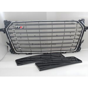 Передняя решетка радиатора S-Style (2014-2020, черная) Audi ТТ 2014-2023 гг.