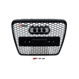 Передняя решетка RS-Style (черная) Audi A6 C6 2004-2011 гг.