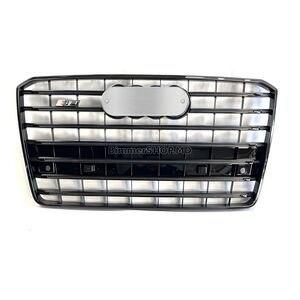 Передняя решетка радиатора S-Style (2010-2013, черная) Audi A8 2010-2018 гг.