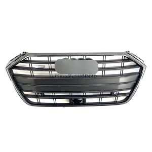 Передняя решетка радиатора S-Style (2018-2021, черная) Audi A8 2018- гг.