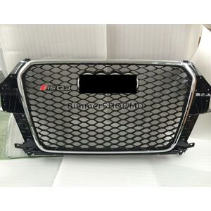 Передняя решетка RSQ-Style (2011-2015, черная с хромом) Audi Q3 2011-2019 гг.