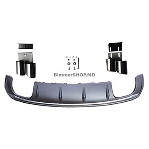 Задний диффузор V-1 (для S/S-Line, 2012-2020) Audi A3 2012-2020 гг.
