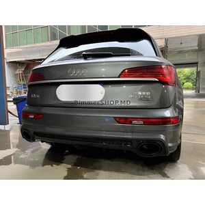 Задний диффузор с насадками на выхлоп QRS-Style Audi Q5 2008-2017 гг.