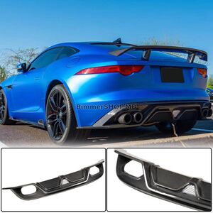 Диффузор заднего бампера (2013-2019, Карбон) Jaguar F-Type 2013-2024 гг.