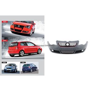Передний бампер GTI (для 2005-2009) Volkswagen Polo 2001-2009 гг.