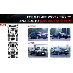 Комплект рестайлинга в W223 AMG Line (с дверными ручками и вставками) Mercedes S-сlass W222 2013-2022 гг.