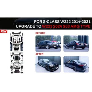 Комплект рестайлинга в W223 S63 AMG (с дверными ручками и вставками) Mercedes S-сlass W222 2013-2022 гг.
