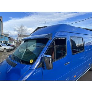 Козырек на лобовое стекло (черный глянец, 5мм) Volkswagen LT 1995-2006 гг.