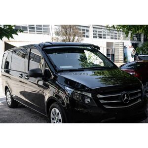 Козырек на лобовое стекло (черный глянец, 5мм) Mercedes Vito/V-class W447 2014+