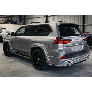 Нижний спойлер V1 (2016-2023) Белый Lexus LX570/450d 2008-2022 гг.