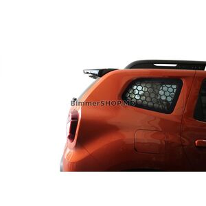 Накладки на задние окна OmsaLine (2 шт, ABS) Dacia Duster 2018-2024