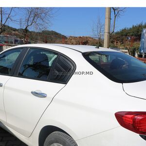 Накладки на задние окна EuroCap (2 шт, ABS) Fiat Tipo 2016