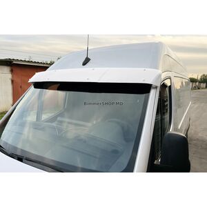 Козырек на лобовое стекло на раме (Белый, 5мм) Mercedes Sprinter W907/W910 2018- гг.