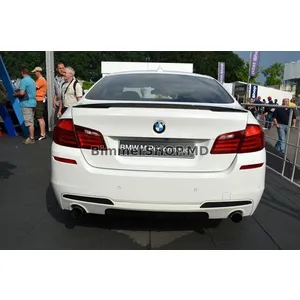 Спойлер на крышку багажника BMW 5 Series F10 F11 2010-2016 стиль M Performance черный глянец ABS пластик