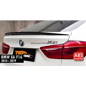 Спойлер на крышку багажника BMW X6 F16 2014–2019 / DPT / M Performance стиль / Черный глянец / АБС-пластик