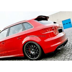 Спойлер DPT V-1 (HB, Черный Глянец) Audi A3 2012-2020 гг.