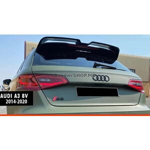 Спойлер DPT V-3 (HB, 5 дверей, Черный Глянец) Audi A3 2012-2020 гг.