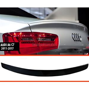 Спойлер DPT V1 (Седан, чёрный глянец) Audi A6 C7 2011-2017