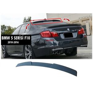 Задний спойлер M4-Style V1 (для F10, Черный Глянец) BMW 5 серия F10/F11 2010–2016 гг.