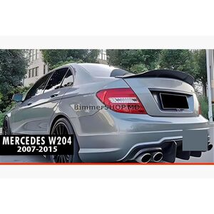 Спойлер DPT V-2 (Черный Глянец) Mercedes C-class W204 2007-2015 гг.
