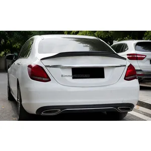 Спойлер DPT V-2 (Черный Глянец) Mercedes C-сlass W205 2014-2021