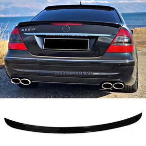 Лип Спойлер DPT (Черный Глянец) Mercedes E-сlass W211 2002-2009 гг.