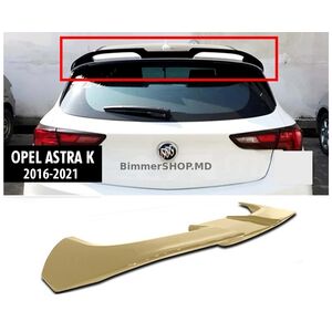 Спойлер DPT V-1 (Черный Глянец) Opel Astra K 2016-2021