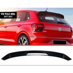Спойлер DPT V-3 (2017-2021, HB, Черный Глянец) Volkswagen Polo 2017- гг.