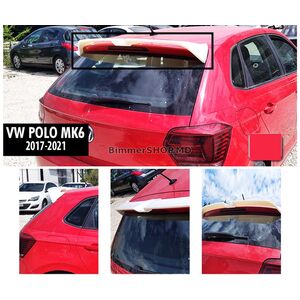 Задний Спойлер DPT V-4 (2017-2021, HB, Черный Глянец) Volkswagen Polo 2017- гг.