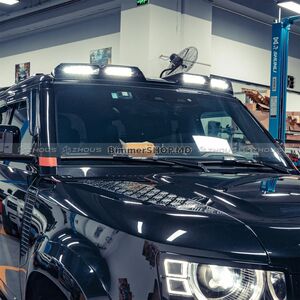 Козырек лобового стекла с LED Land Rover Defender 2019- гг.