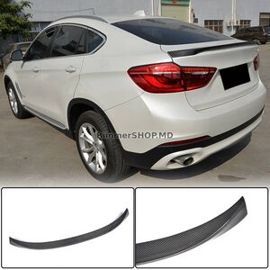 Спойлер крышки багажника BMW X6 F16 2014–2019 / Carbon V3 / Карбоновое волокно / Аэродинамический